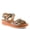 ORANGE MULTI, variant on L`Artiste Offtrak Women’s Floral Leather Sandal with Cushioned Wedge Comfort