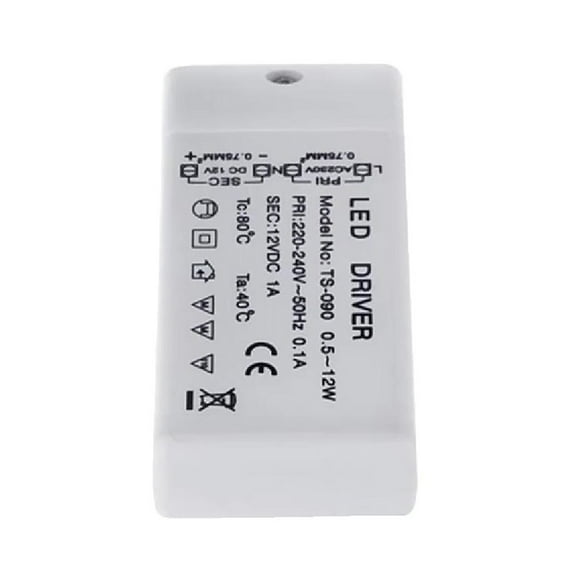 12W Led Transformer Dc 12V Led Panel Driver Power Supply Constant Current