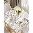 thumbnail image 5 of Wildflowers Placemats Set of 4, Spring Country Tulip Butterfly Floral Leaf Placemats for Dining Table, Place Mats for Kitchen Tabletop, Waterproof Wipeable Dining Table Mats Set, 5 of 9