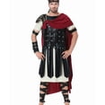 thumbnail image 2 of Cameland Costume Médiéval pour Homme, Blouse à Manches Courtes à Empiècements de Mode pour Fête et Cape, 2 of 7