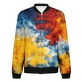 thumbnail image 6 of Kaondbfi Fashion Jacket for Women, Autumn Casual Square Thin Pocket Jacket Top Tie Dye Print Womens Winter Coat, 6 of 9