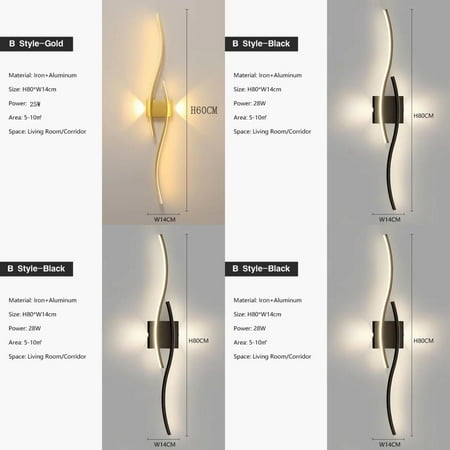 

DUFDIEJ gant modern and eco-friendly LED wall lights in sleek black design. Elevate the atmosphere of any room with these energy-efficient light fixtures. Transform your space with thes