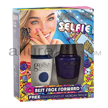 Gelish and Morgan Taylor Gelish Soak Off Gel Polish Two of A Kind - Best Face For