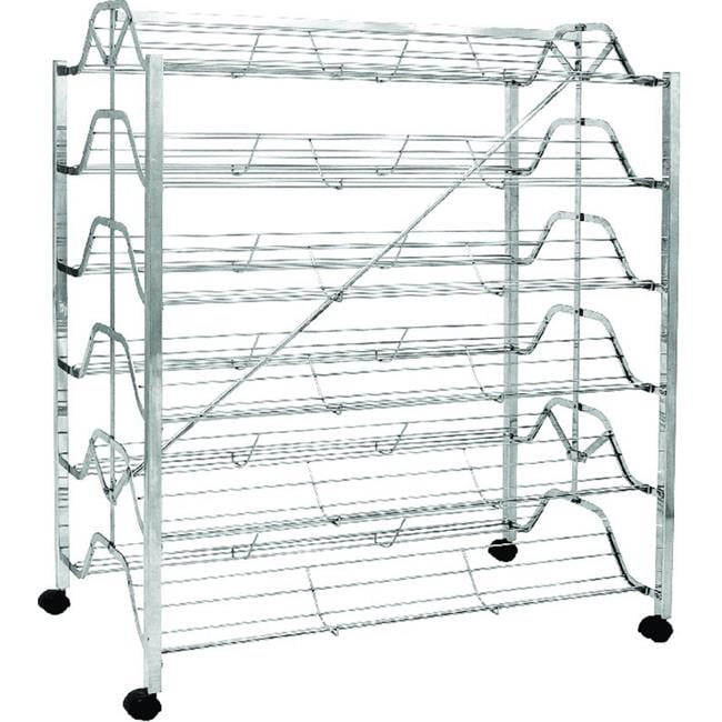SHOERACK2 Two Sided Folding Shoe Rack