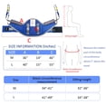 thumbnail image 2 of EZ Assistive Sit-to-Stand Lift Sling for Patient Transfer, Padded Back Support, Adjustable Stand Assist, 500 lb Capacity, Medium, Blue, 2 of 7