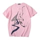 thumbnail image 1 of Camiseta Suave Tinta Hombres Cuello en V Manga Corta Tops de Algodón - Pink 2XL como se describe Sunnimix hombres camiseta moda, 1 of 8