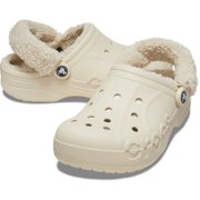 Crocs Adult Baya Lined Fuzz Strap Clog Slippers