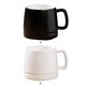 thumbnail image 5 of Monstrate Taza de café Simple de 400ML, taza de cerámica para desayuno de leche, tazas para niñas y niños, viajes de negocios, Hotel, cafetería, Mostrada Negro 400ml Monstrate HA080482-01, 5 of 6