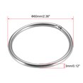 thumbnail image 2 of Anillo O soldado, anillos redondos de 50 x 3 mm de acero inoxidable 2 piezas, 2 of 3