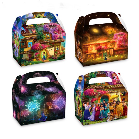 24-Pack Princess Party Favor Treat Boxes, Goodie Boxes, Gift Boxes，Decorative Box for Birthday Party 6.2 x 3.7 x 3.7 Inches