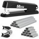 thumbnail image 1 of Grapadora Swihauk de metal, resistente, con capacidad para 50 hojas, color negro, 1 of 7