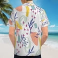 thumbnail image 6 of High Quality Hawaiian Shirts for Men Short Sleeve Aloha Beach Shirt Floral Summer Casual Button Down Shirts Blouses BYSGNK, 6 of 7
