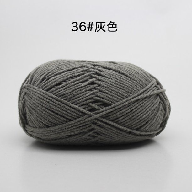 50 g/set 4ply leche algodón tejer lana hilo costura teñido Lanas para ganchillo artesanía suéter sombrero muñecas a bajo precio Dengxun unisex
