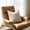 Khaki-2D, variant on MMJ Throw Pillow Cover 17.72x17.72in, Khaki Checkered Striped Soft Fabric for Sofa Living Room Cushion