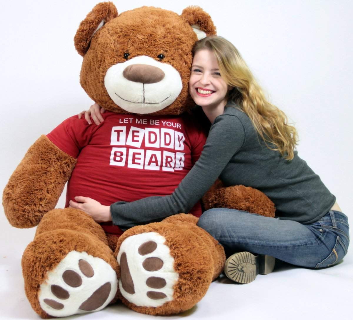 You Are Special Giant Teddy Bear Five Feet Tall Soft Tshirt Says YOU ARE SPECIAL 