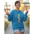 thumbnail image 2 of Image Conscious Koalas Climbing A Giraffe Sweatshirt Women -Jay Fleck Designs, Female 4X-Large, 2 of 4
