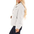 thumbnail image 5 of UJNDER Women's Jacket Lamb Wool Winter Short Cardigan Jacket Lambswool Jackets for Women White L, 5 of 9