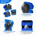 thumbnail image 6 of Rirool Kids Protective Gear Set - Knee Pads, Elbow Pads, and Wrist Guards for Skating, Cycling, Rollerblading, Scooter - Toddler to Teen Size (3-10 Years), 6 of 9