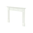 thumbnail image 3 of Pearl Mantels Jim Furniture For Your Fireplace, Premium White MDF Mantel Surround, Crisp White Paint, Interior Opening 48"W x 42"H, 3 of 6