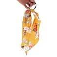 thumbnail image 4 of Unique Bargains 1 Pc Triangle Ribbon Floral Hair Elastic Band for Home Yellow, 4 of 5