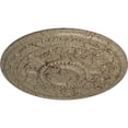 thumbnail image 2 of 30 5/8"OD x 2 1/2"P Tellson Ceiling Medallion (Fits Canopies up to 6 3/4"), Hand-Painted Gobi Desert Crackle, 2 of 5
