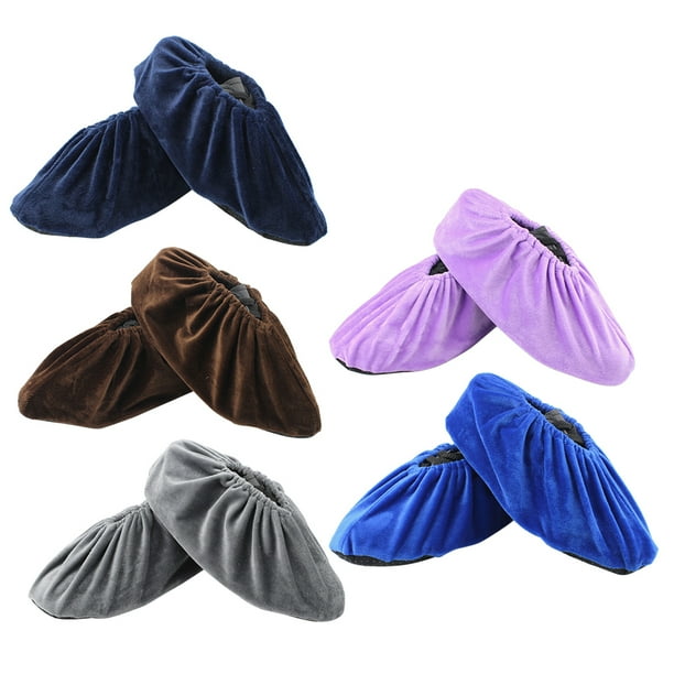 5 pares de zapatos reutilizables Cubre zapatos antideslizantes Cubre zapatos resistentes al desgaste Protector Cubre zapatos lavables