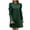 Green, variant on Womens Mini Dresses Mock Neck Ruffle Long Puff Sleeve Business Work Dress Casual Loose Fit Fall Dresses Winter Clothes 2024 Navy M
