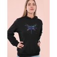 thumbnail image 2 of Dragonfly In Abstract Art Hoodie Women -Image by Shutterstock, Female 3X-Large, 2 of 4