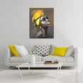 thumbnail image 4 of HFDF African American Women Canvas Wall Art Black Woman Yellow Hair Beauty Abstract Patg Canvas Prts Livg Room Bedroom Bathroom Home Decoration Ready to Hang 8x10inch Unframed, 4 of 5