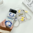 thumbnail image 4 of For Samsung Galaxy Z Filp3 5G Case Cover,Shockproof Luxury hello kitty/stitch/Pochacco Hinge protection Case，TPU Bracelet Case Cover With Pandent, 4 of 5
