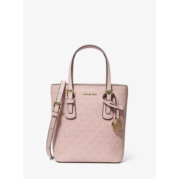 Michael Kors Voyager XS Signature Logo Convertible Crossbody Bag Powder Blush
