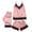 Pink, variant on Oalirro Summer Pajamas for Women Casual Short Sleeve Top with Shorts Homewear 2 Piece Pjs Shorts Set Pink,XXL