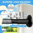 thumbnail image 2 of Tension Rod 51-145Inch, Extra Long Curtain Rod No Drilling for Window or Bathroom, Outdoor Curtain Rods for Patio, Easy to Install, , Rod Diameter 1.26 -Black, 2 of 10