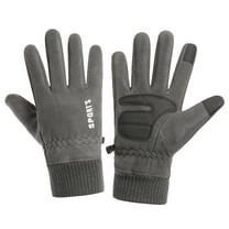 Hvmvliv Winter Gloves Winter Touchs Screen Gloves Winter Gloves for Unisex Cycling Skiing Warm Gloves with Thermal Soft Knit Lining Outdoor Windproof Gloves Sport Non-Slip Warm Gloves Gray