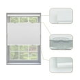 thumbnail image 5 of Top Down Bottom up Blackout shades, Cellular Honeycomb Window Blinds, Blackout White+70 1/2"W x 72"H, Fashion Simple Elegant Shade, Custom Sized, 5 of 6