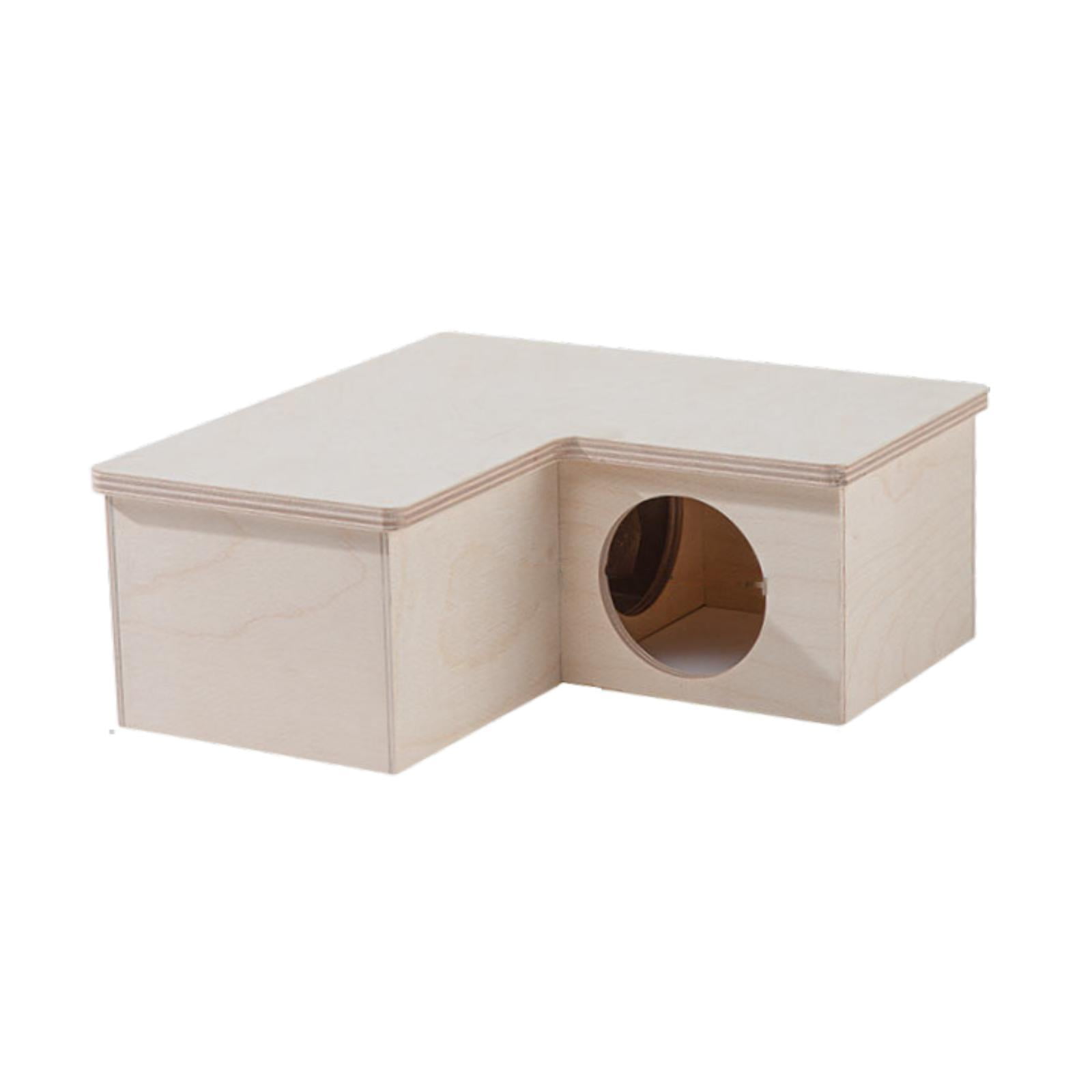balikha Hamster House Hamsters Hideout Habitat Hamsters Accessories Hamster Toy Multi Room for Syrian Hamsters Small Animals Lemmings Three Room