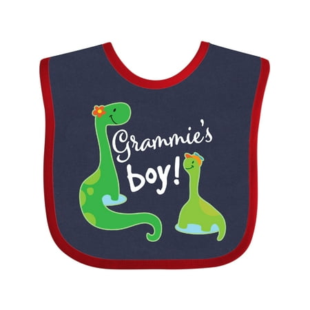 

Inktastic Grammie Boy Grandson Dinosaur Gift Baby Boy Bib