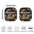 thumbnail image 3 of Yuyamidu Aztec Car Windshield Sun Shade for Sedan Truck SUV Highland Cow Car Windshield Cover Decorative Accessories 2 Pack Sunflower Car Window Shades, 3 of 5