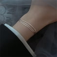 thumbnail image 3 of Elegante Pulsera de Serpiente de Tres Capas para Mujer | Material de Cobre | Diseño de Corazón a Corazón | Cadena Cómoda | Empaque de Regalo | 16 Cm + 3,5 Cm, 3 of 7
