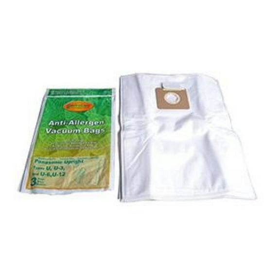 Panasonic Style U U3 U6 U12 Cloth Vacuum Bags Type Vac HEPA MC-V155M MC115P Vac [45 Bags]