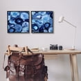 thumbnail image 2 of Stupell Contemporary Blue Agate Geodes Abstract Photography Black Framed Art Print Wall Art, Set of 2, 2 of 8