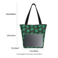 thumbnail image 3 of Pofeuu Cartoon Kawaii Frogs Print Women Fashion Shoulder Handbags Top Handle Satchel Bags Tote Shoulder Shopping Bag Stylish Canvas Tote Bag, 3 of 6