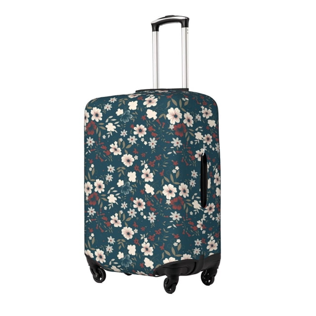 Fotbe Vintage Floral Funda Protectora para Equipaje, Antirrayones y Resistente a la Suciedad, Compatible con Maletas de 18 a 32 Pulgadas-X-Large