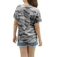 thumbnail image 3 of Langwyqu Short Sleeved Kids Camouflage Print Cross T-Shirt Children Girls Tops, 3 of 5
