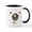 White/Black Inside, variant on CafePress - Billiard Atom Mug - 11 oz Ceramic Mug - Novelty Coffee Tea Cup