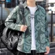 thumbnail image 5 of Camisas masculinas estampadas con estampado Camisa de hombre geométrica colorida casual abotonada hipster original trendyol moda hombre 2024 xxl i, 5 of 5