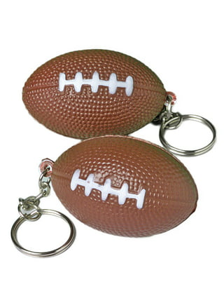 Customizable Metal Football Soccer Keychains With Heart Transfer