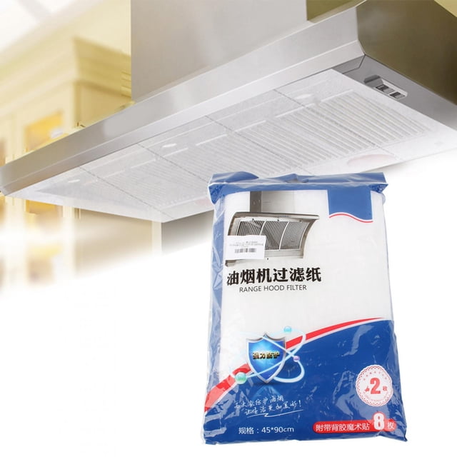 Range Hood Filter,2PCs pack Range Hood Kitchen Grease Filter Grease Filter Paper Meticulously Designed