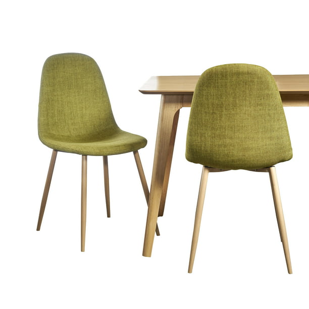 Gdf Studio Resta Mid Century Modern, Medium Brown Wood Dining Chairs
