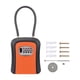 thumbnail image 2 of Caja de seguridad con llave, portátil, con grillete de cable de acero, resistente al agua, para el hogar Naranja, 2 of 9